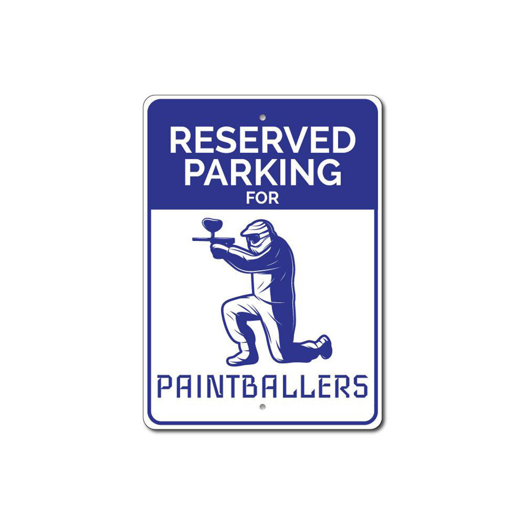Paintballer Parking Sign