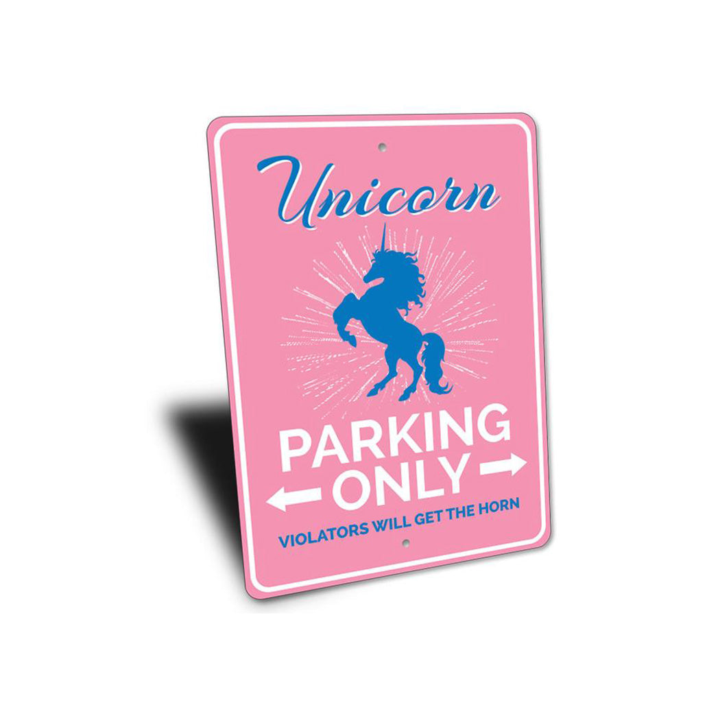 Unicorn Parking Sign