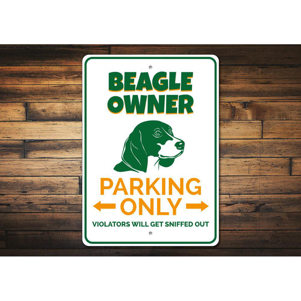 Beagle Owner Parking Sign