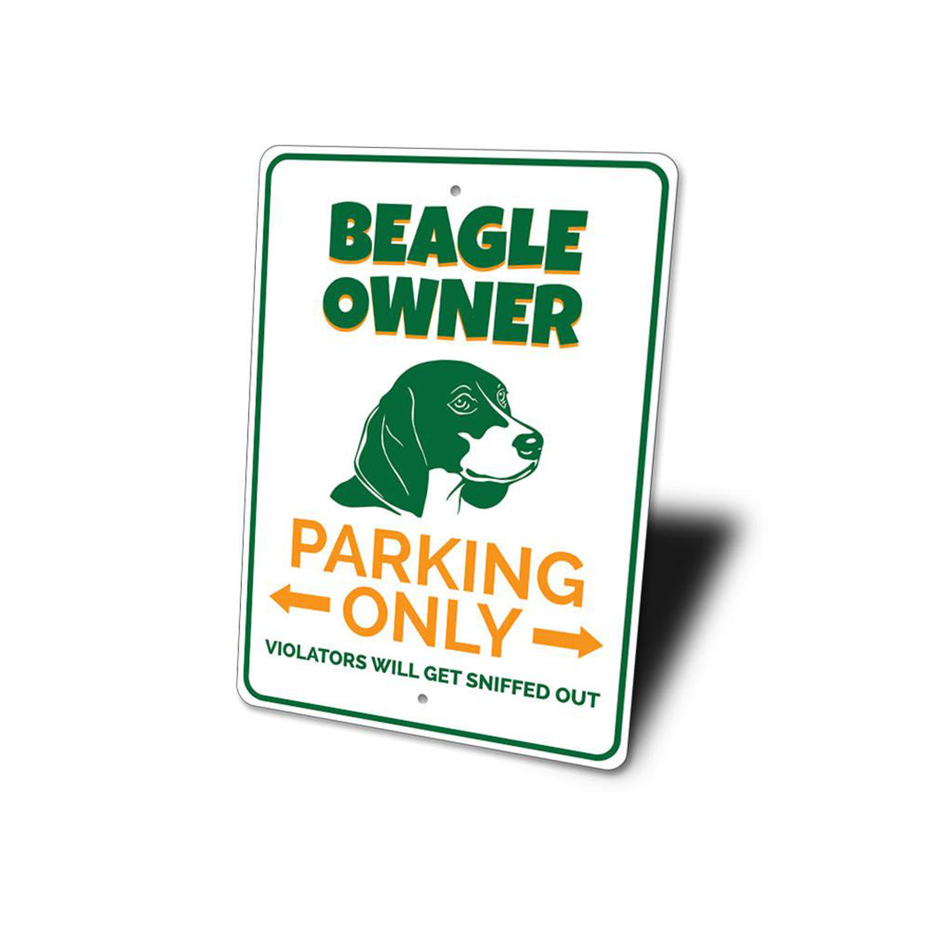 Beagle Owner Parking Sign