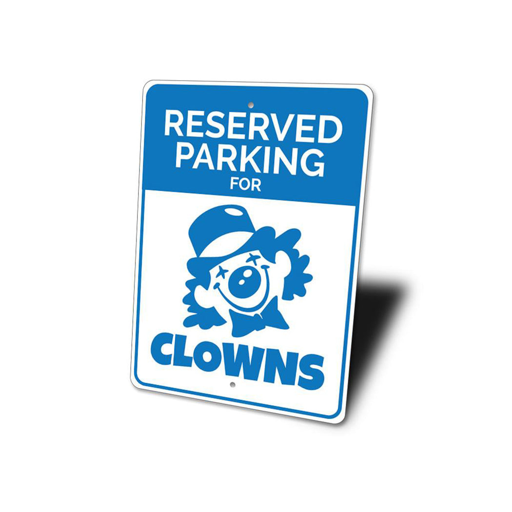 Clown Parking Sign