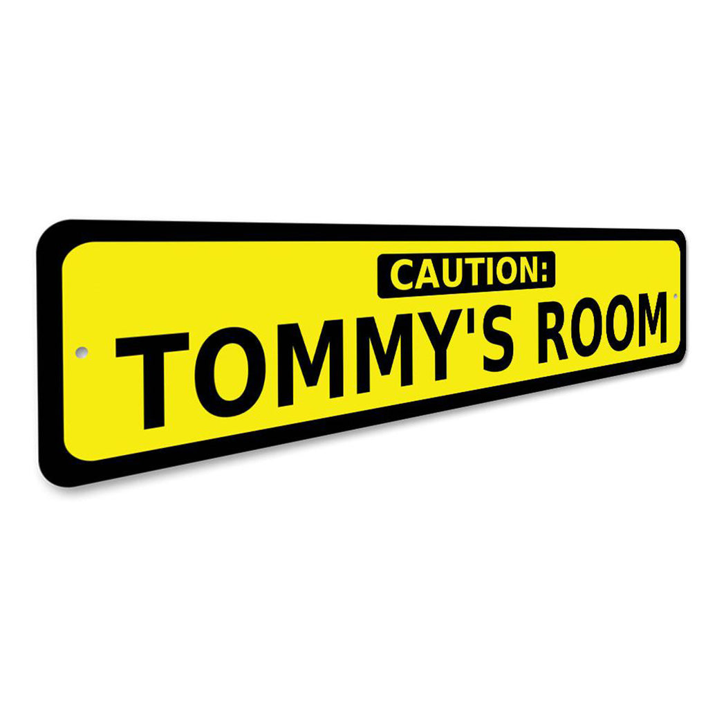 Caution kid room sign