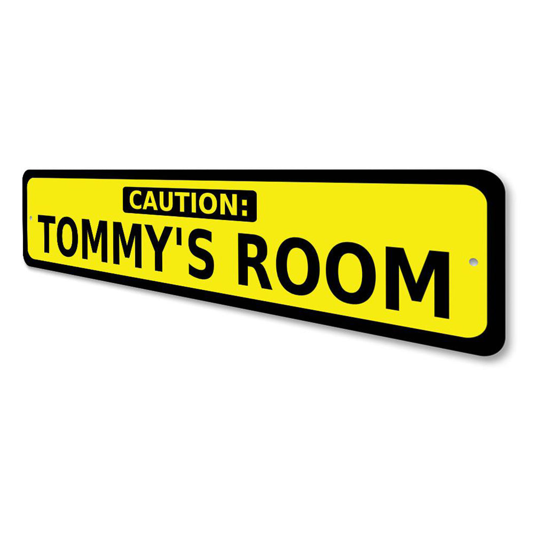 Caution kid room sign