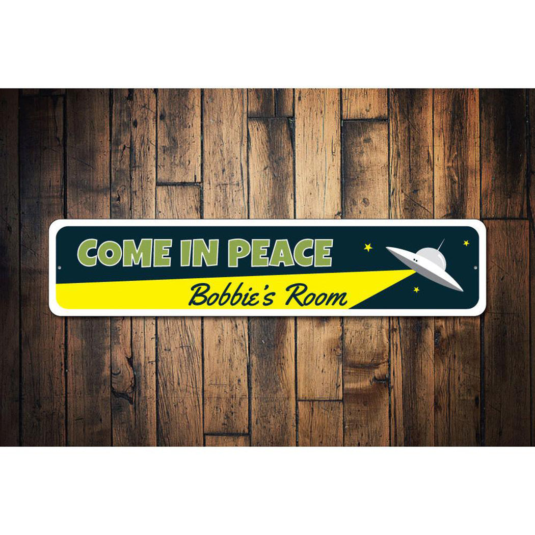 Kids Room UFO Sign