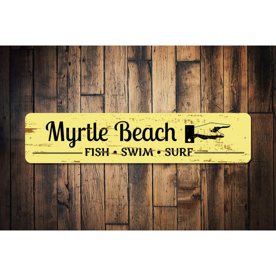 Beach Marker Sign
