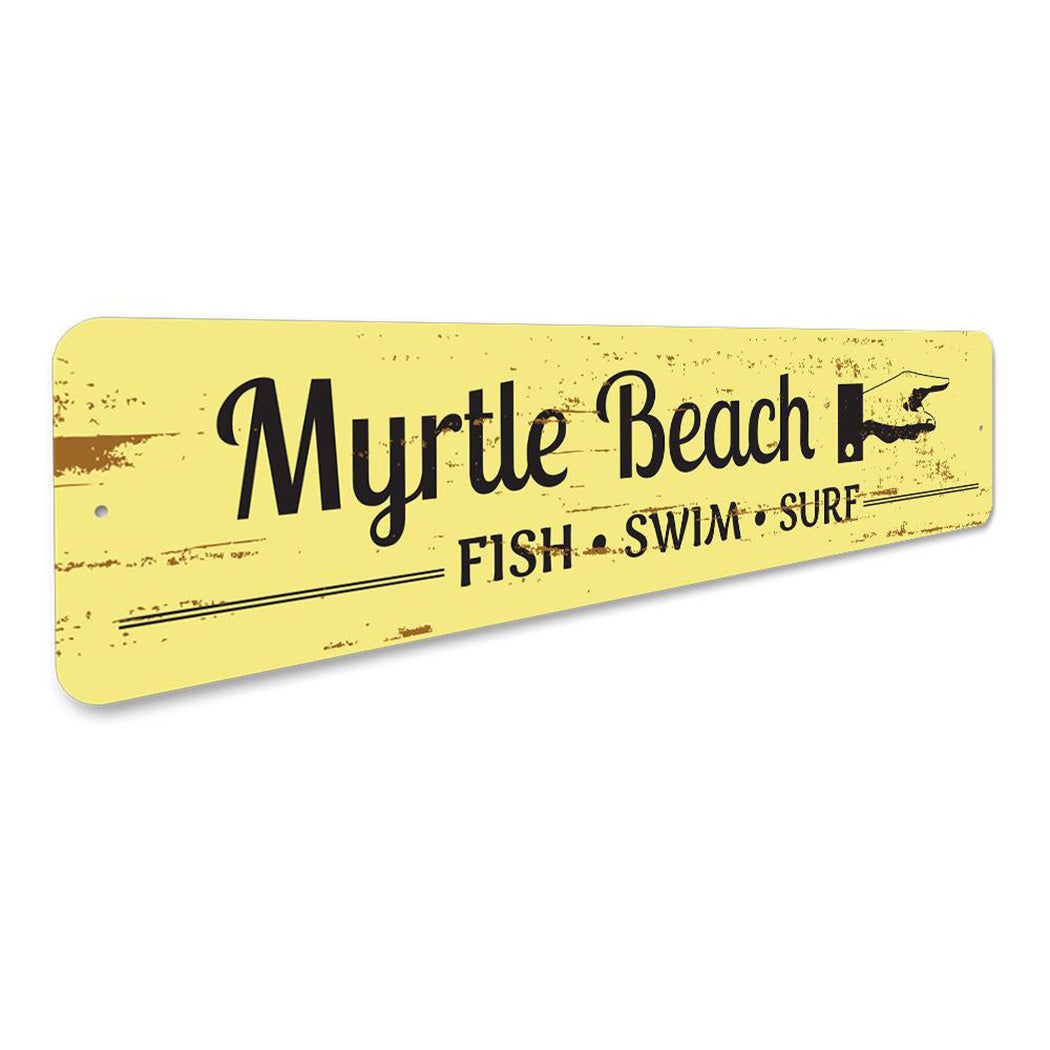 Beach Marker Sign