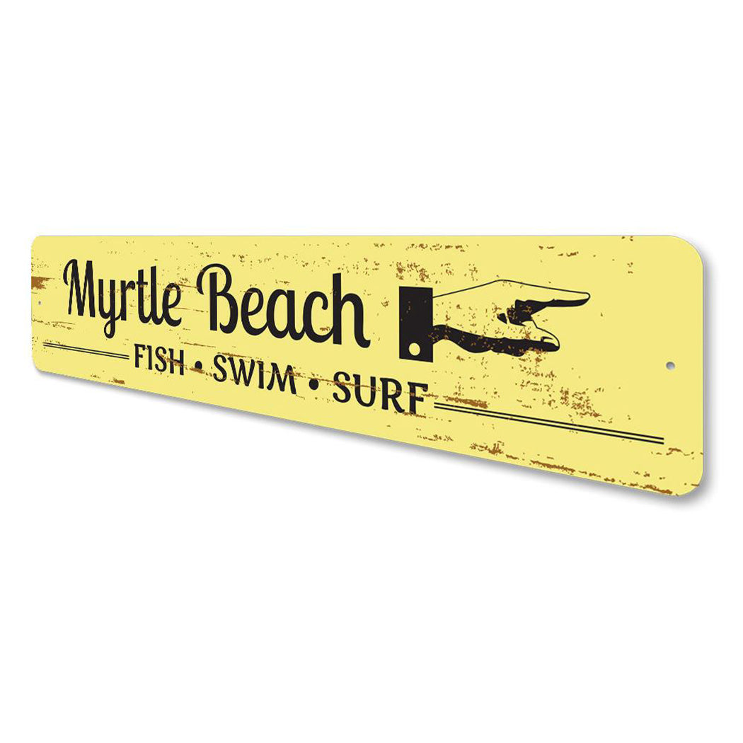 Beach Marker Sign