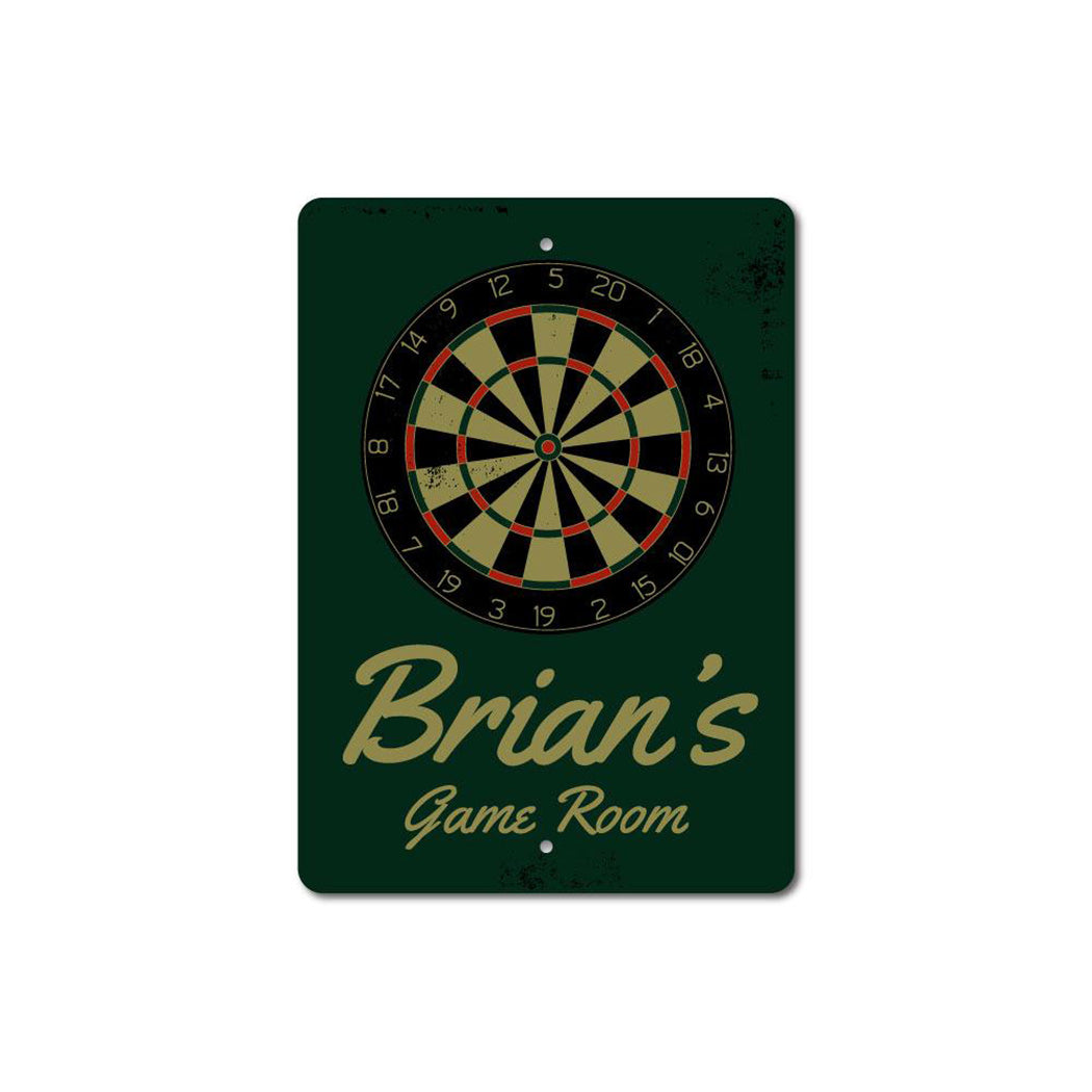 Dart Board Metal Sign