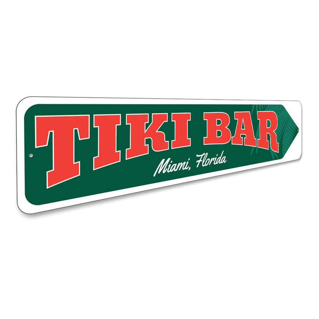 Tiki Bar Arrow Sign