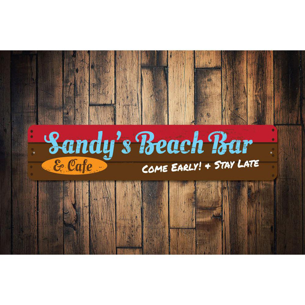 Beach Bar and Cafe Sign