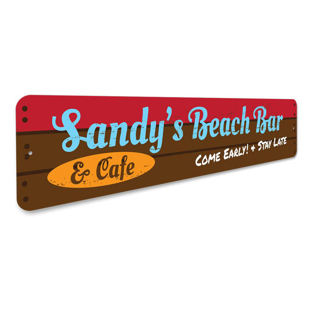 Beach Bar and Cafe Sign