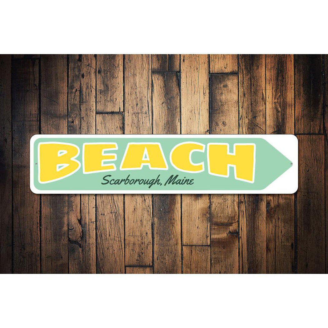 Beach City State Arrow Sign