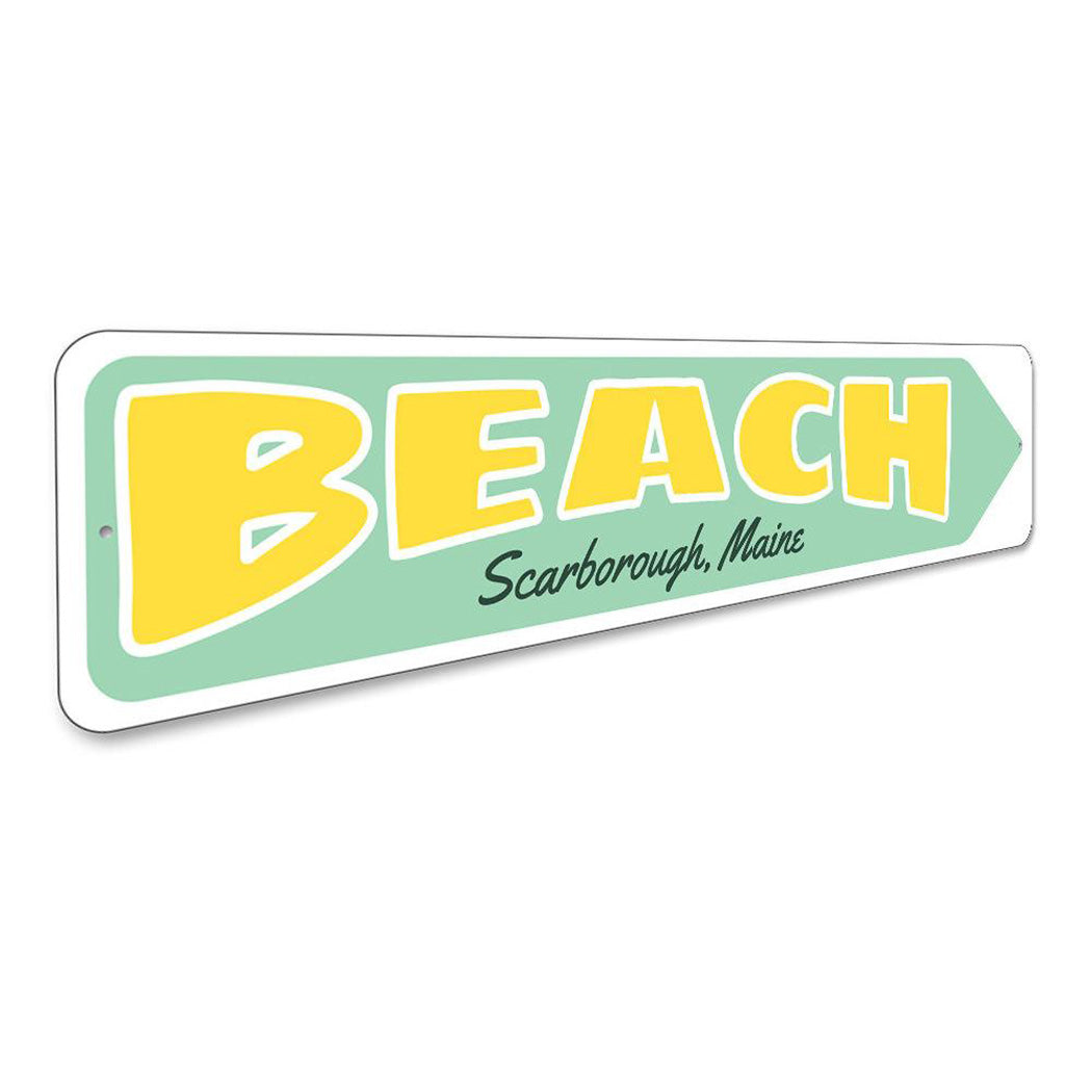 Beach City State Arrow Sign