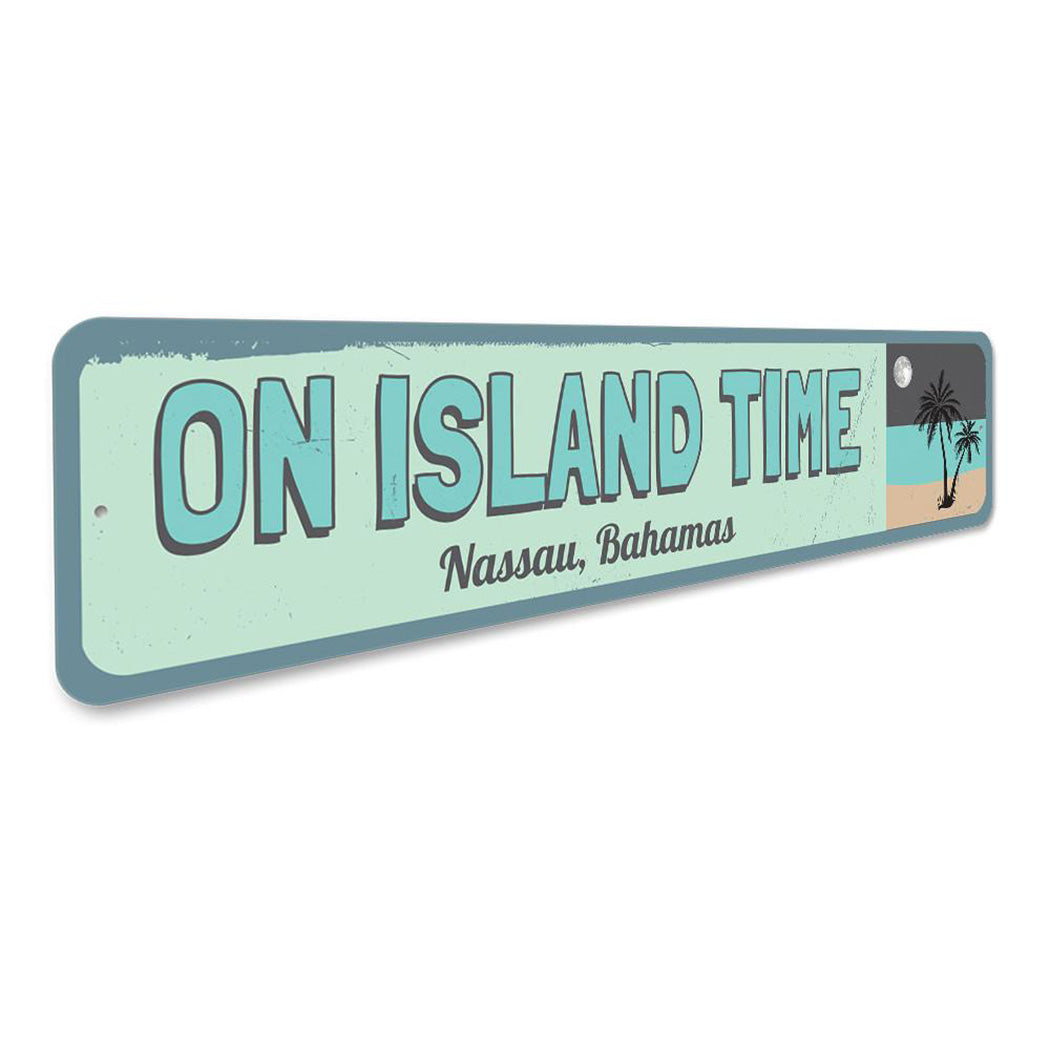 On Island Time Sign