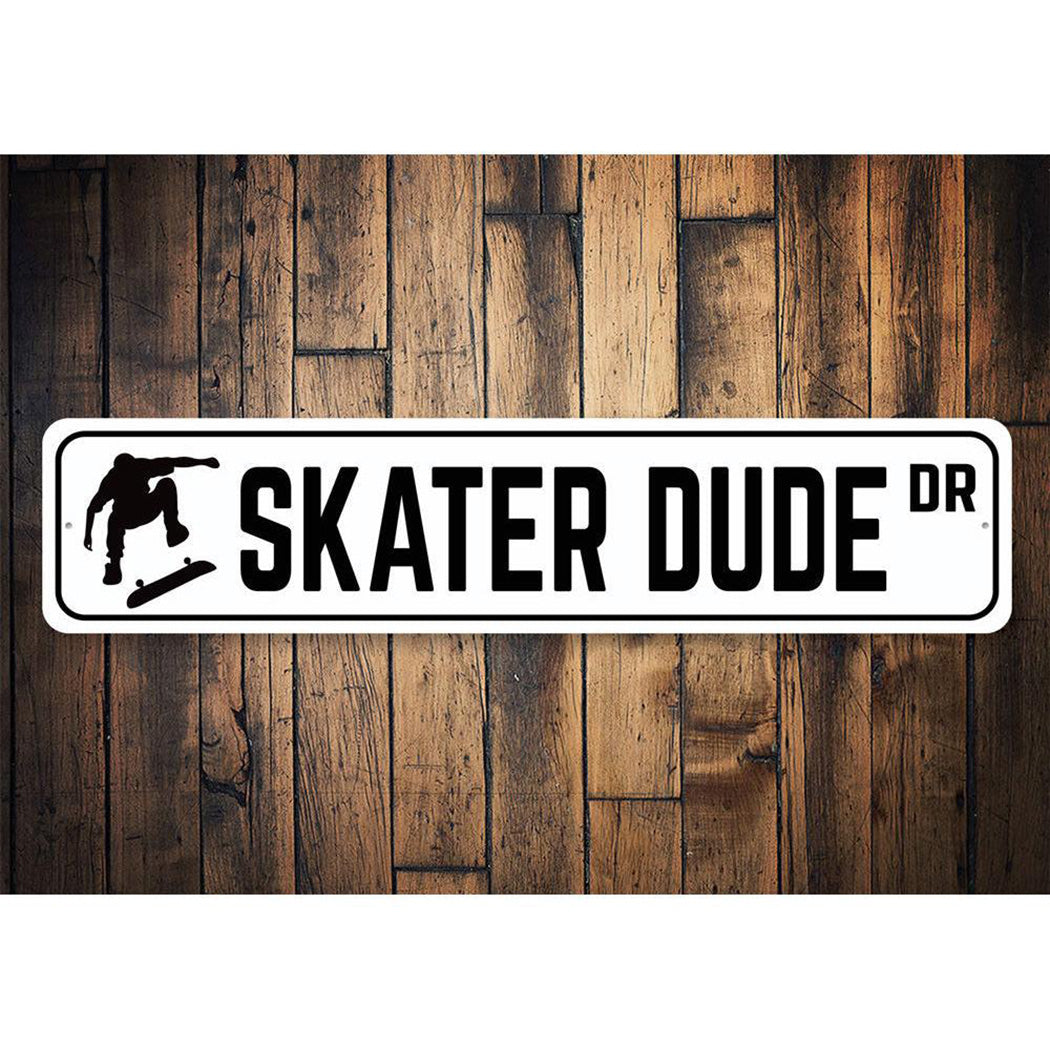Skater Dude Drive Sign