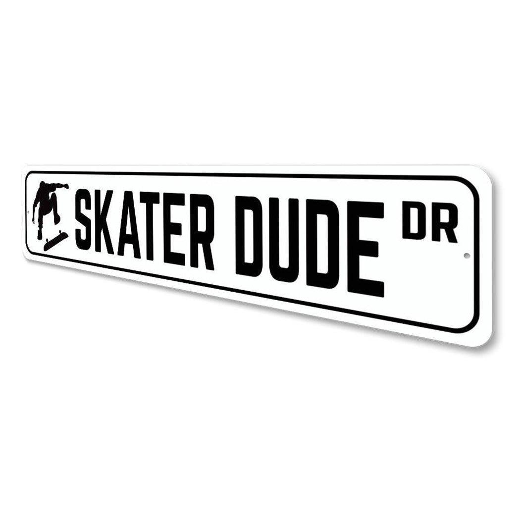 Skater Dude Drive Sign