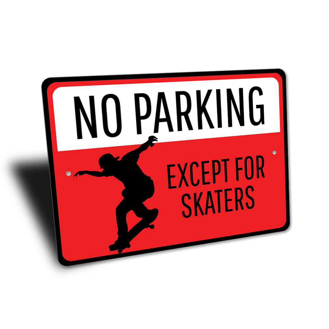 No Parking Except Sign