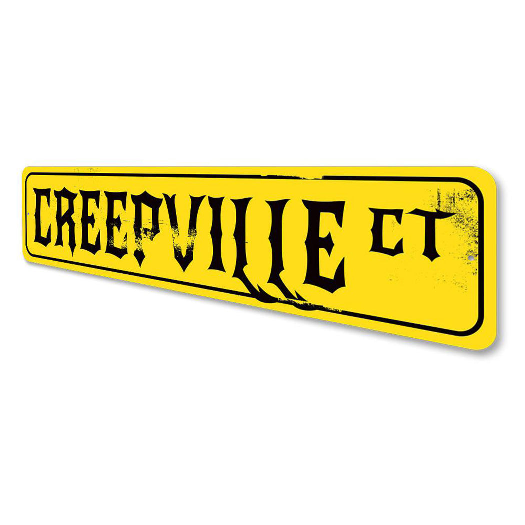 Creepville Court Sign