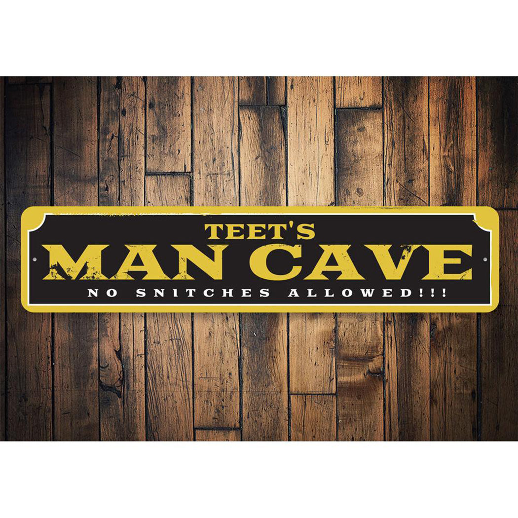 No Snitches Man Cave Sign