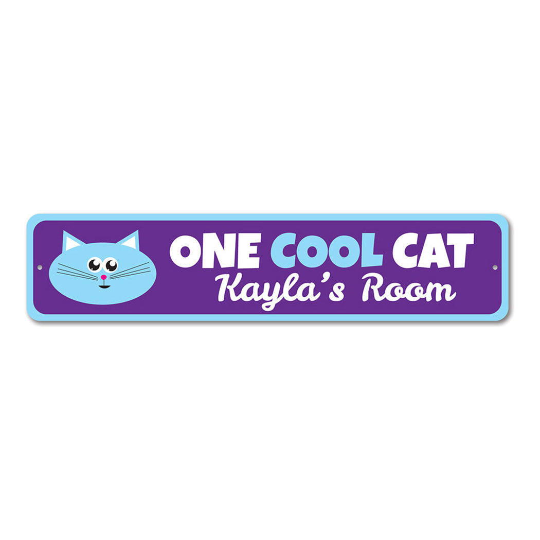 Cat Metal Sign