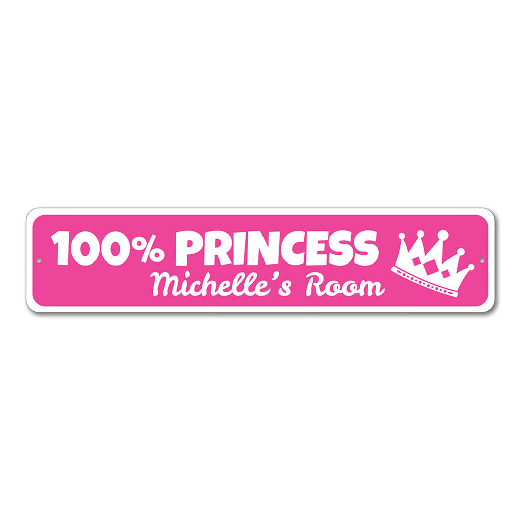 Princess Crown Metal Sign