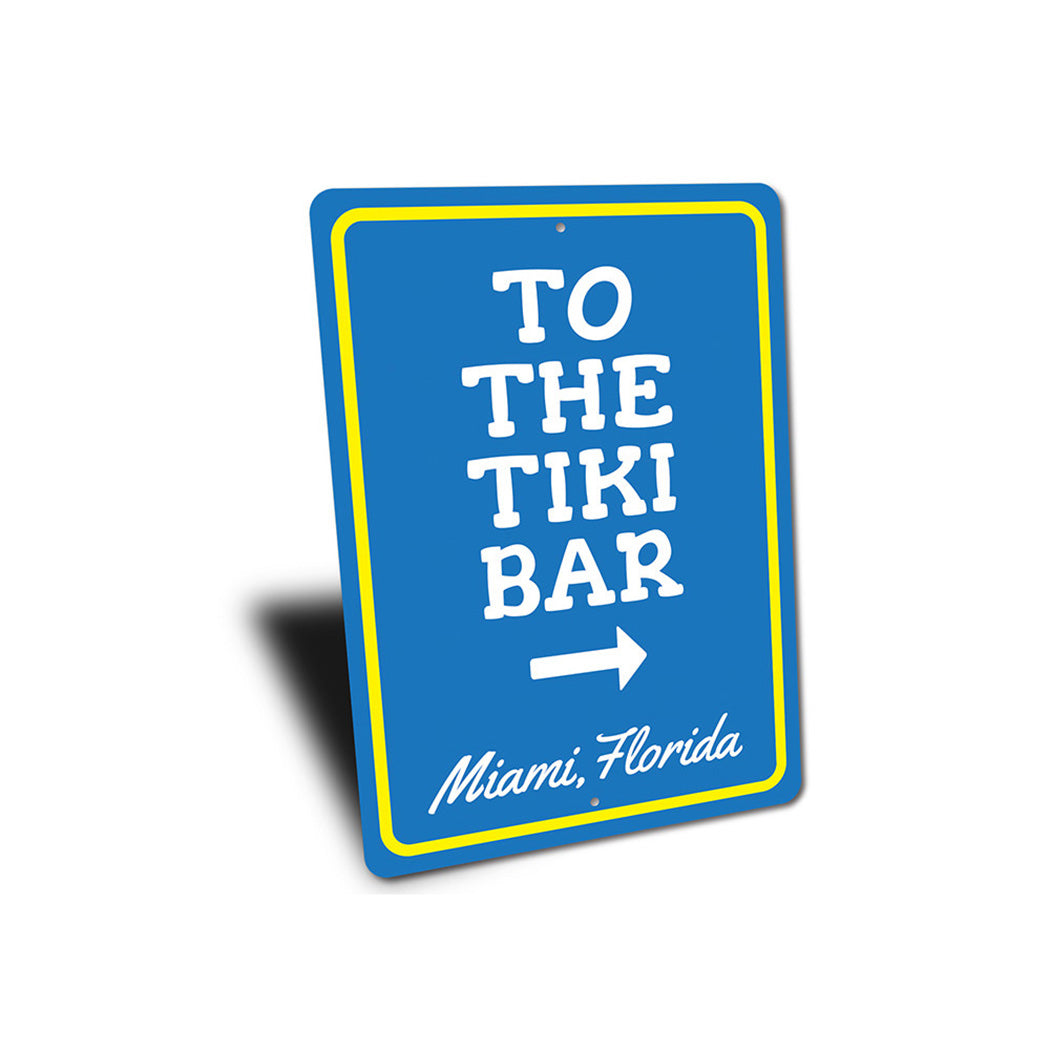 To the Tiki Bar Sign