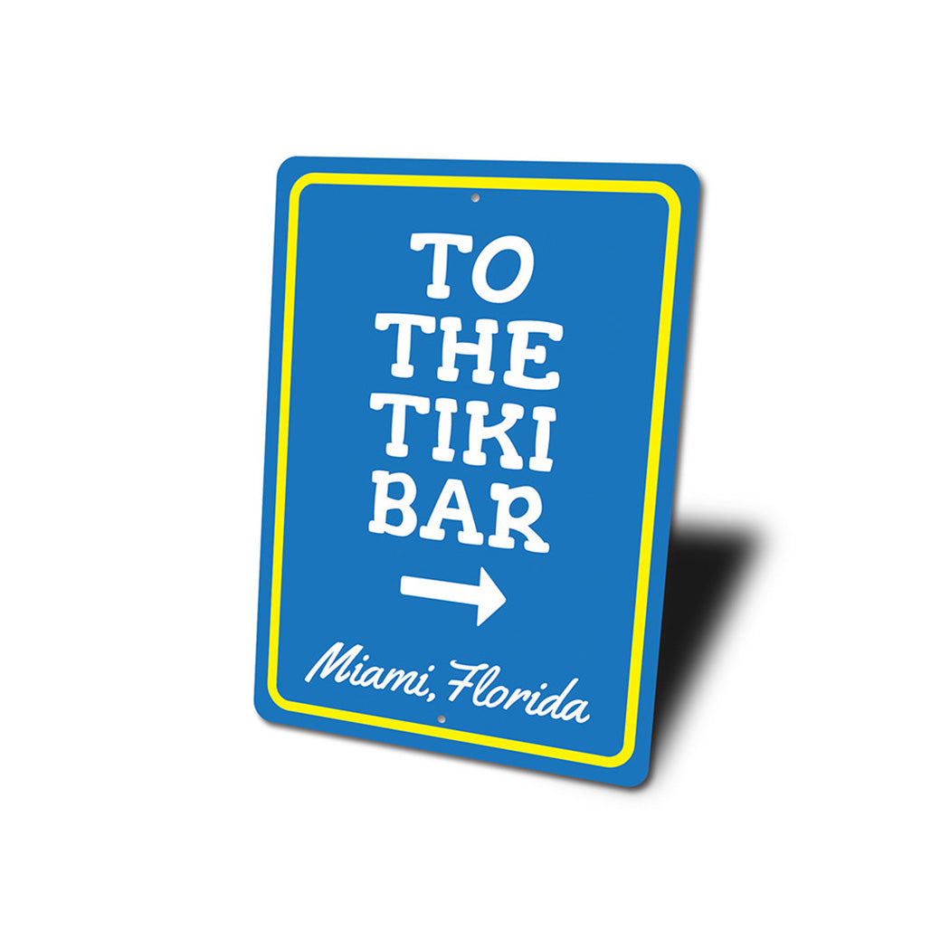 To the Tiki Bar Sign