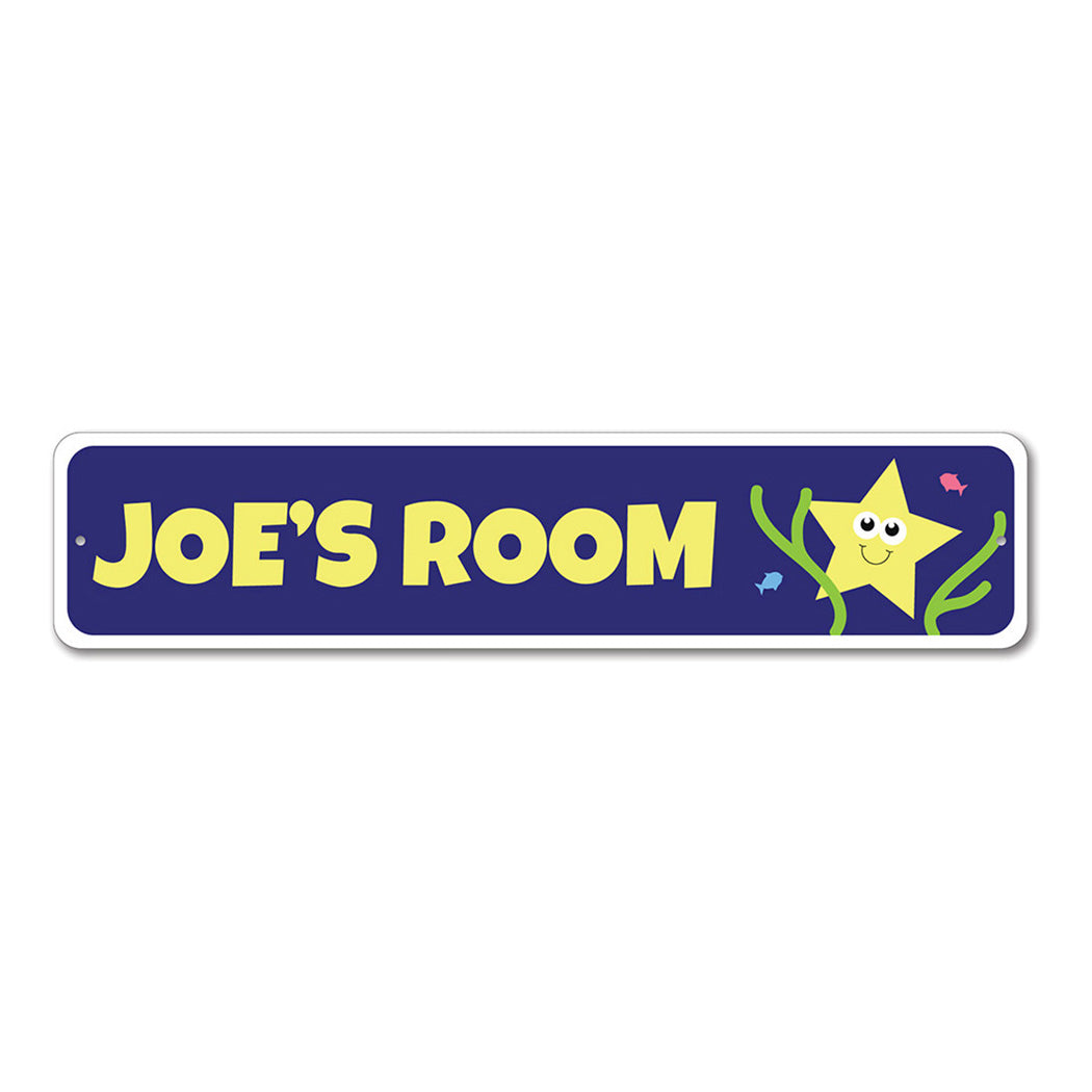 Kids Starfish Metal Sign
