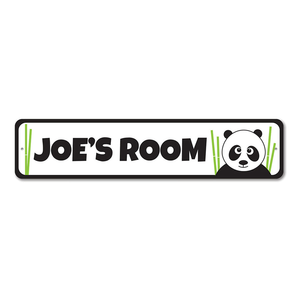 Panda Metal Sign