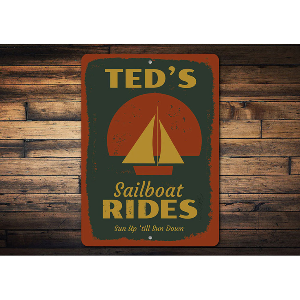 Sailboat Rides Sign