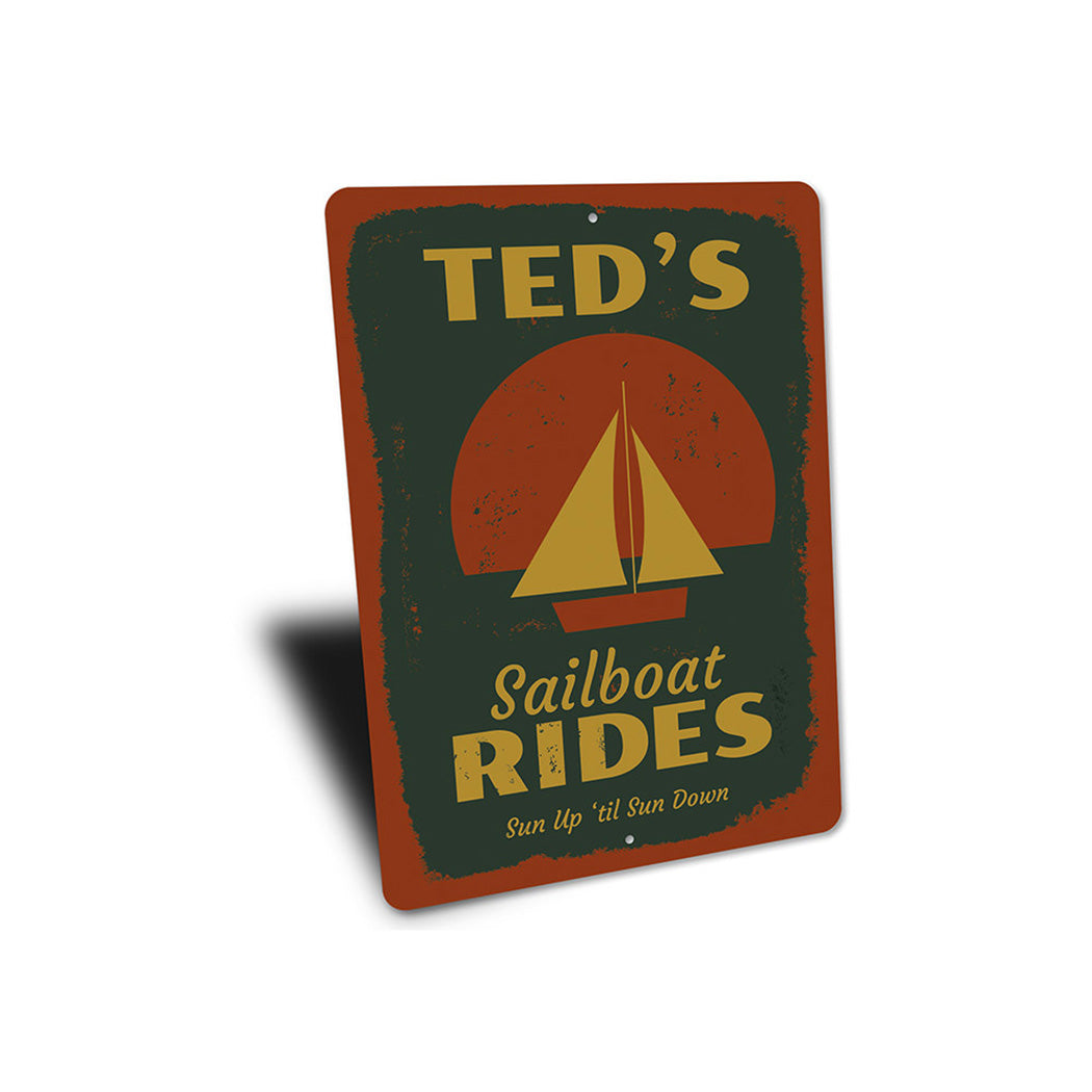 Sailboat Rides Sign