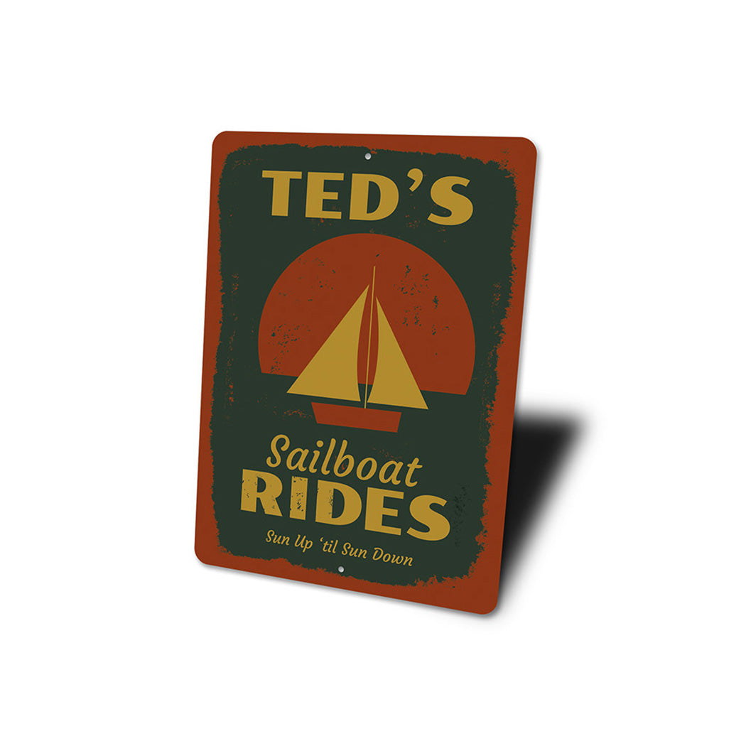 Sailboat Rides Sign