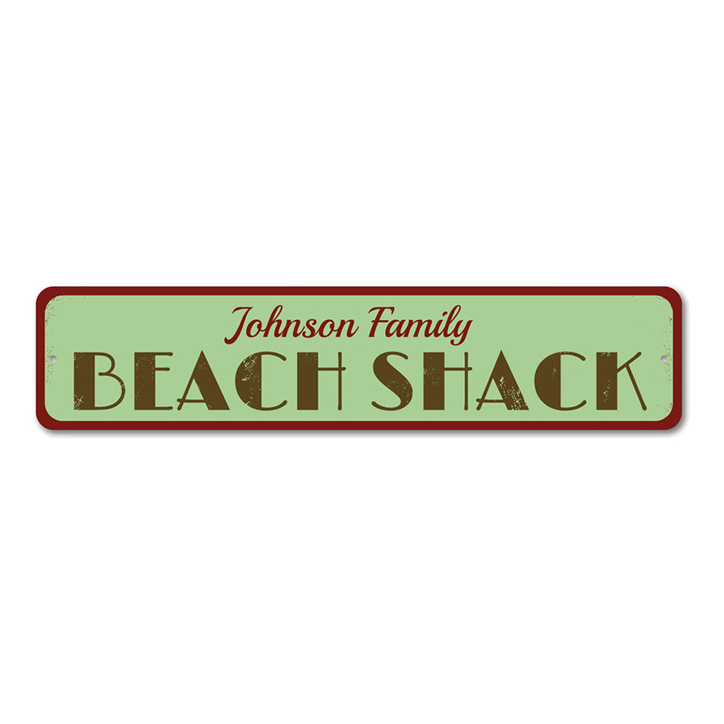 Beach Shack Metal Sign