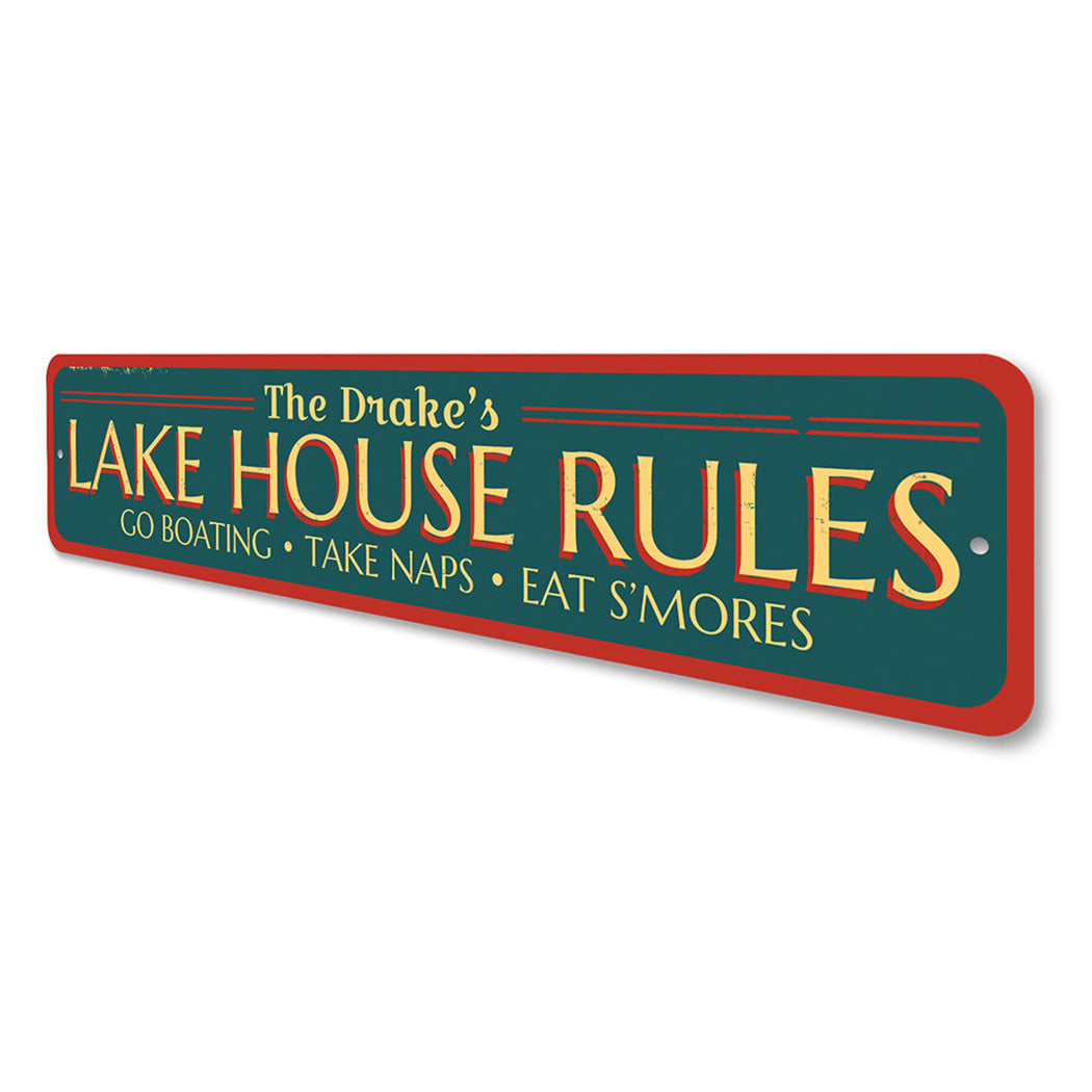 Lake Rules Sign