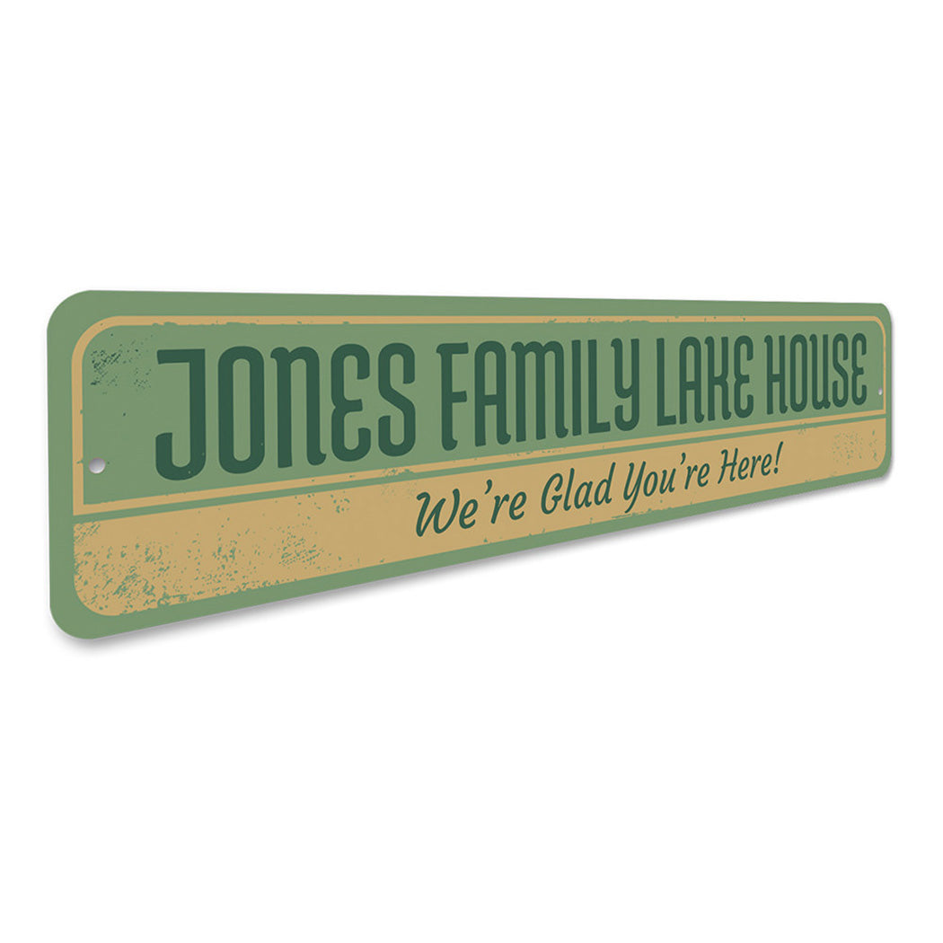 Family Lake House Sign