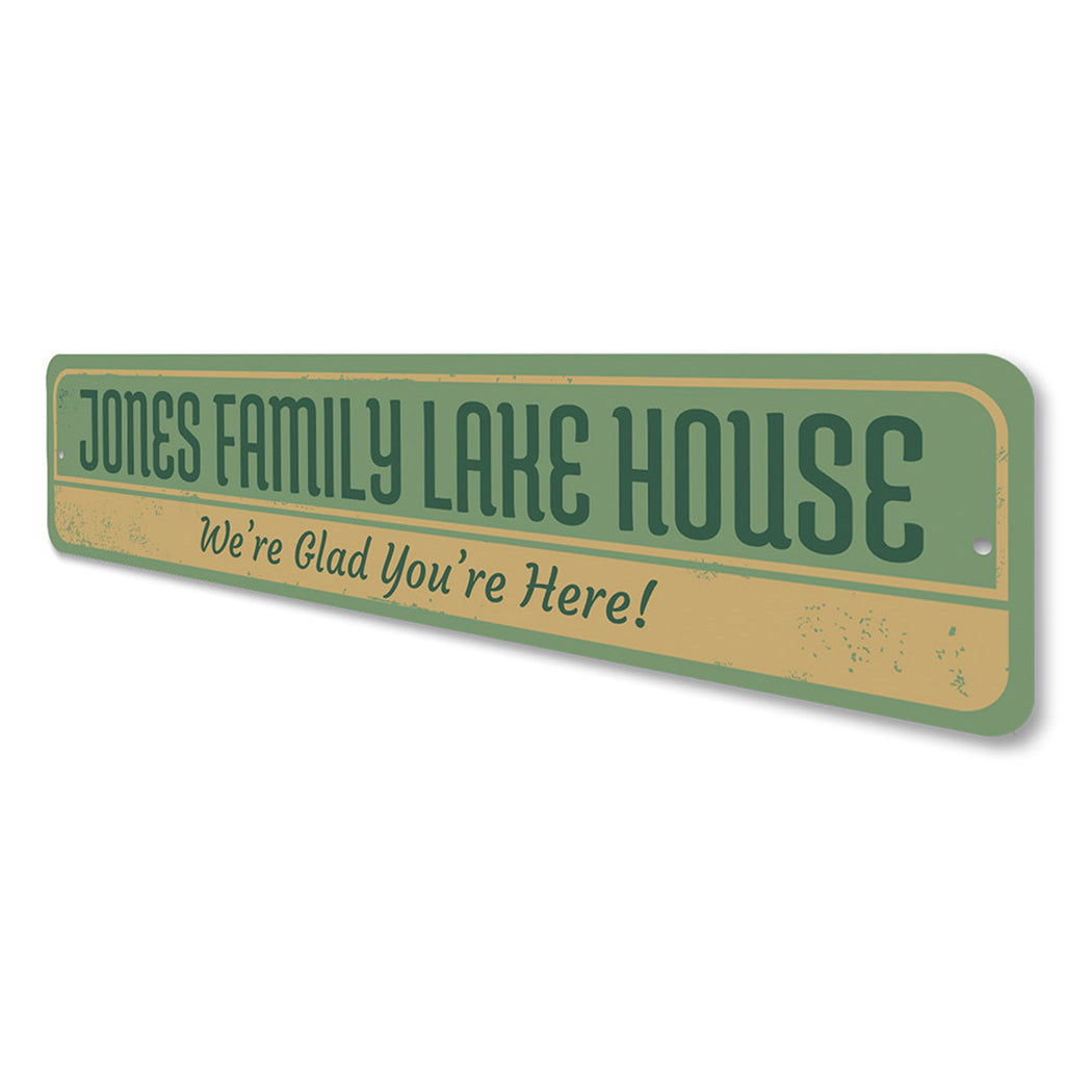 Family Lake House Sign