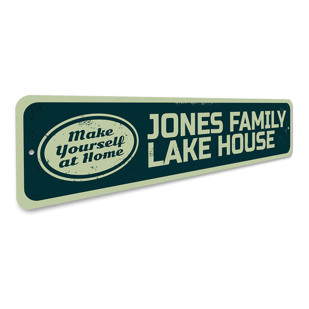 Make Yourself at Home Lake Sign
