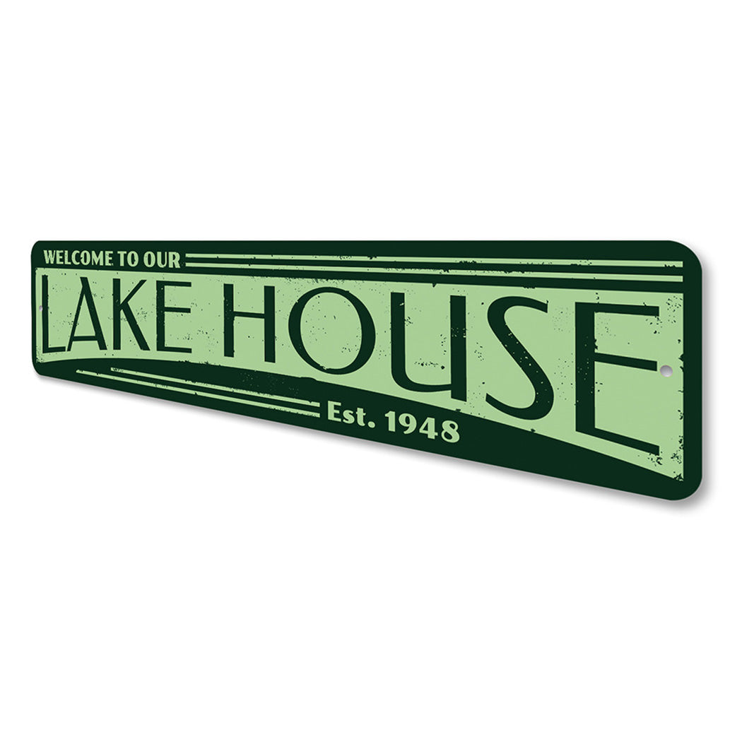 Established Date Lake House Sign