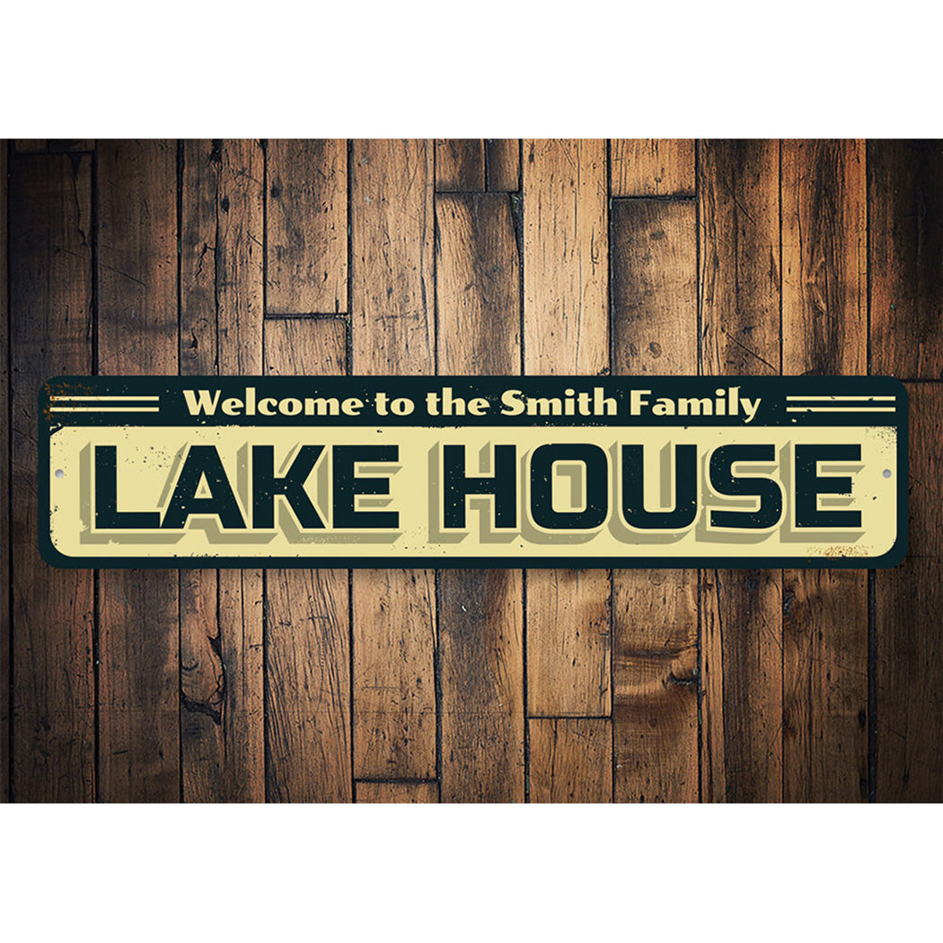 Family Lake Name Sign
