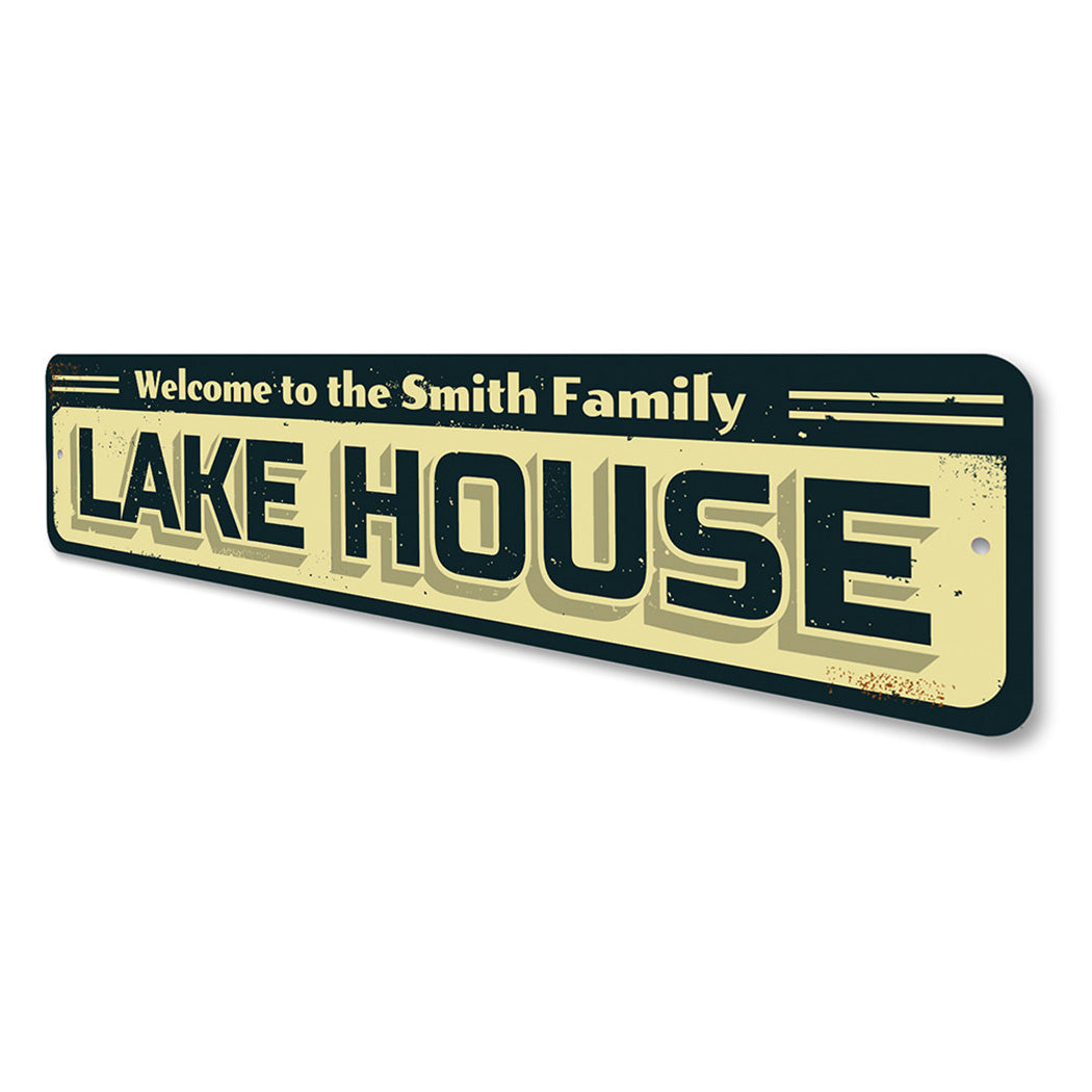 Family Lake Name Sign