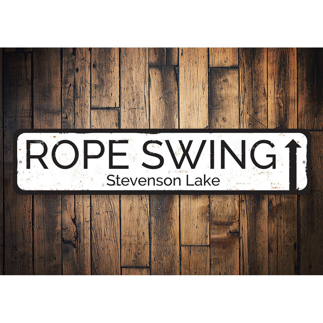 Rope Swing Sign