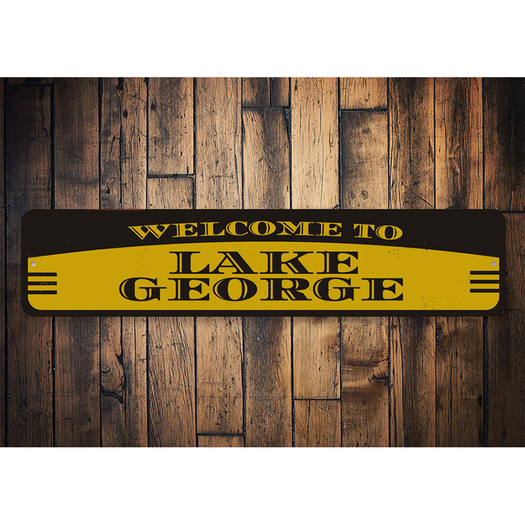 Lake Welcome Sign
