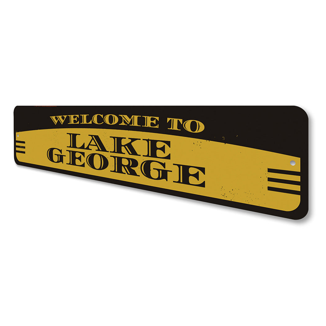 Lake Welcome Sign