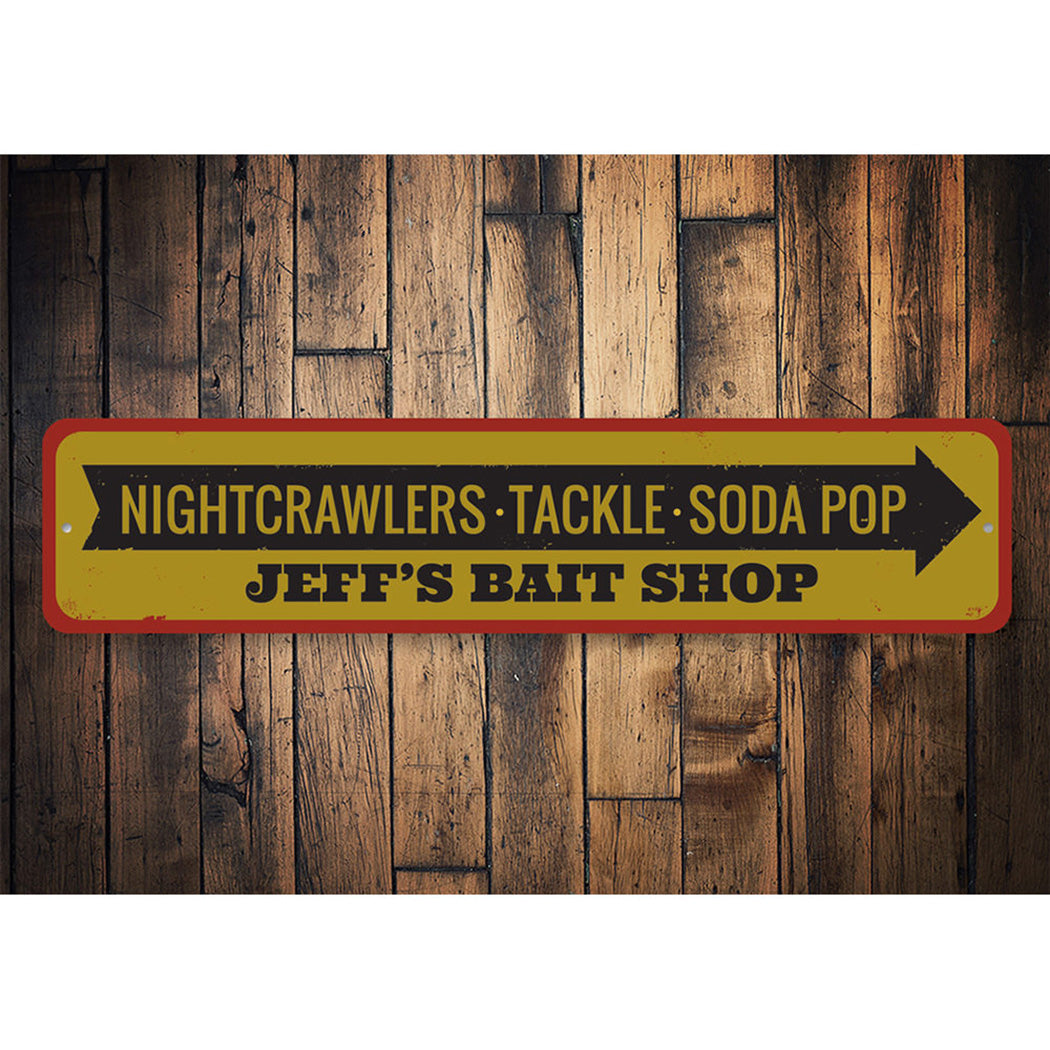 Bait Shop Items Sign