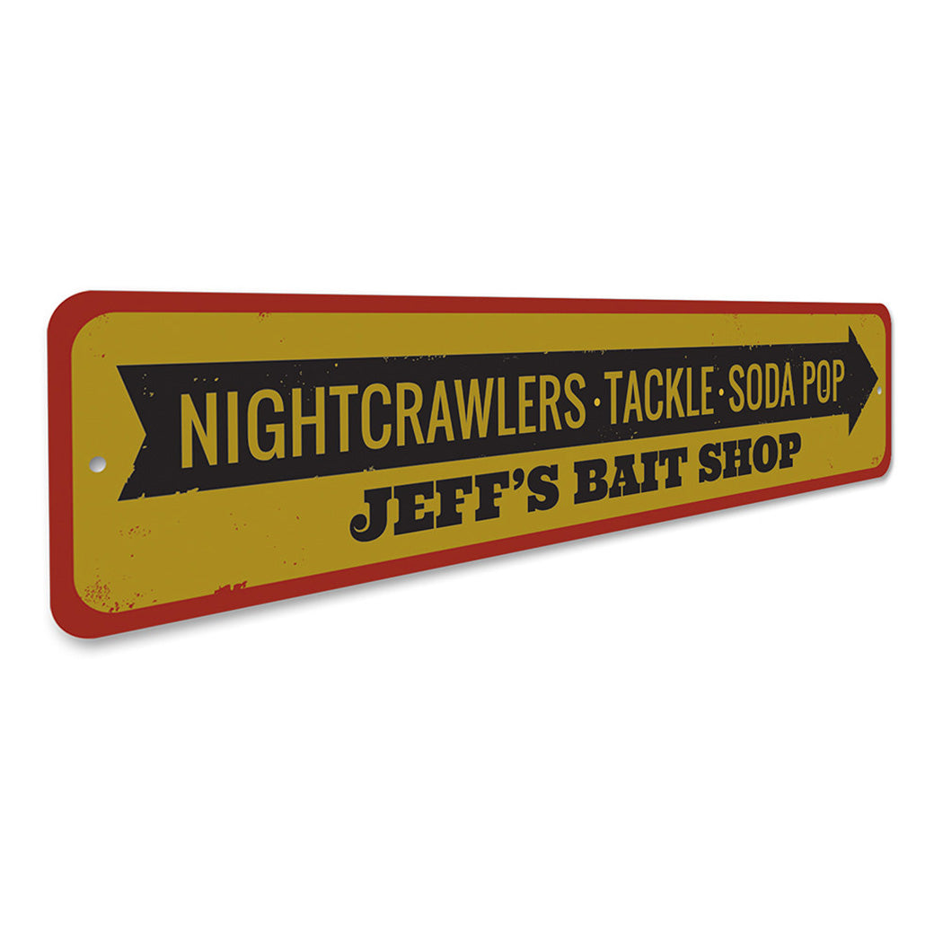 Bait Shop Items Sign