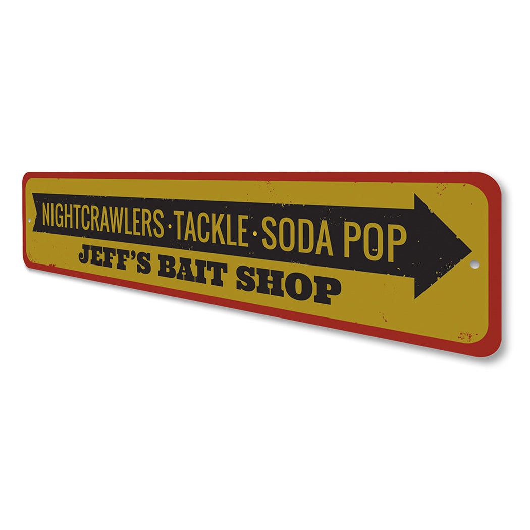 Bait Shop Items Sign