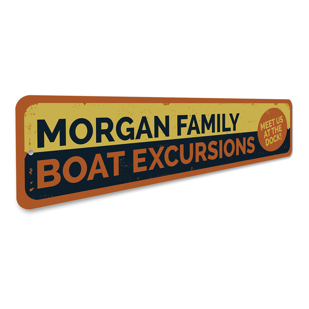 Boat Excursions sign