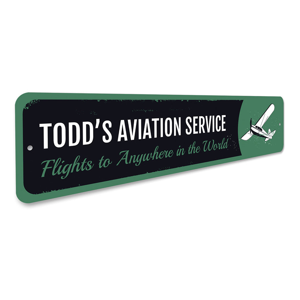 Airplane Service Sign