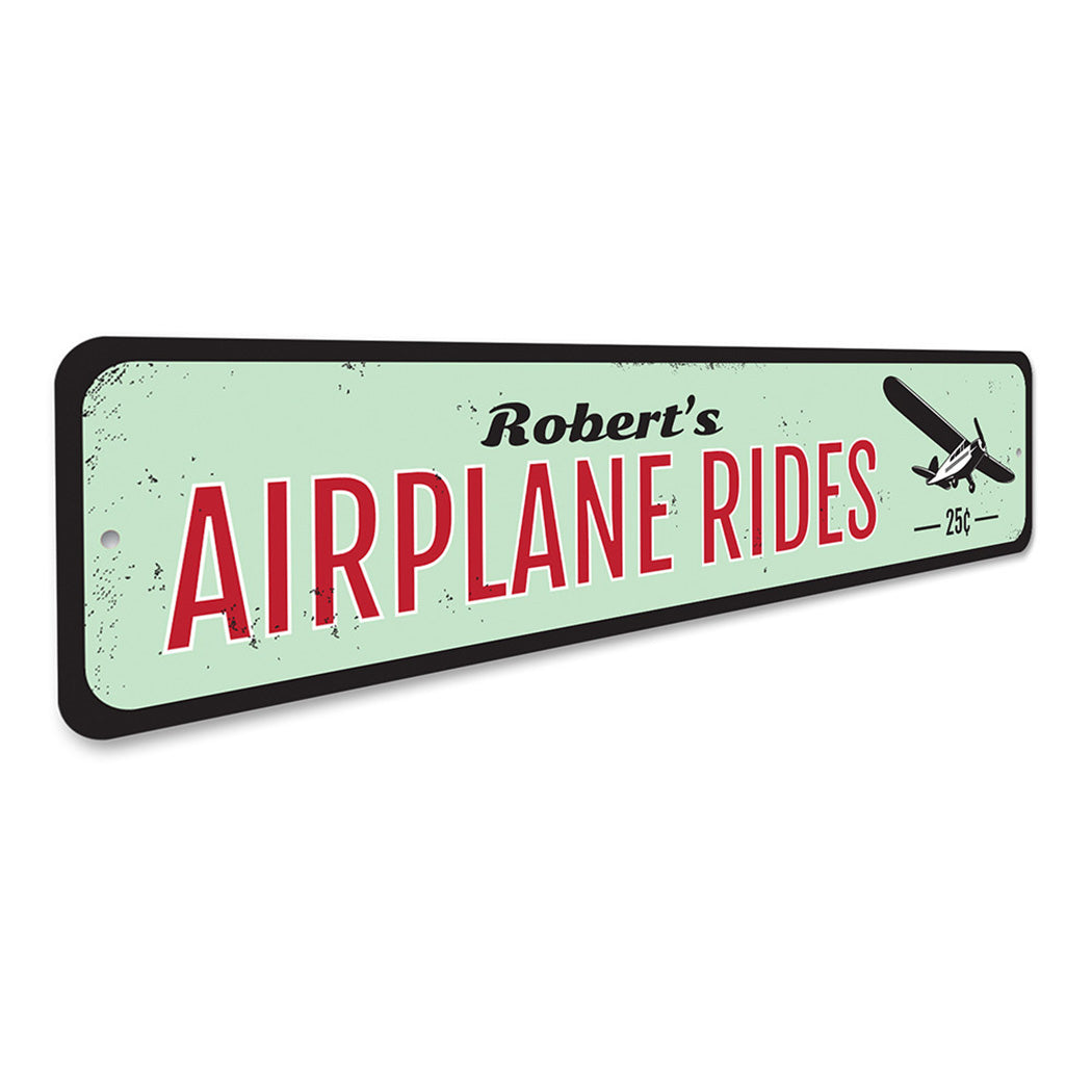 Airplane Rides Sign