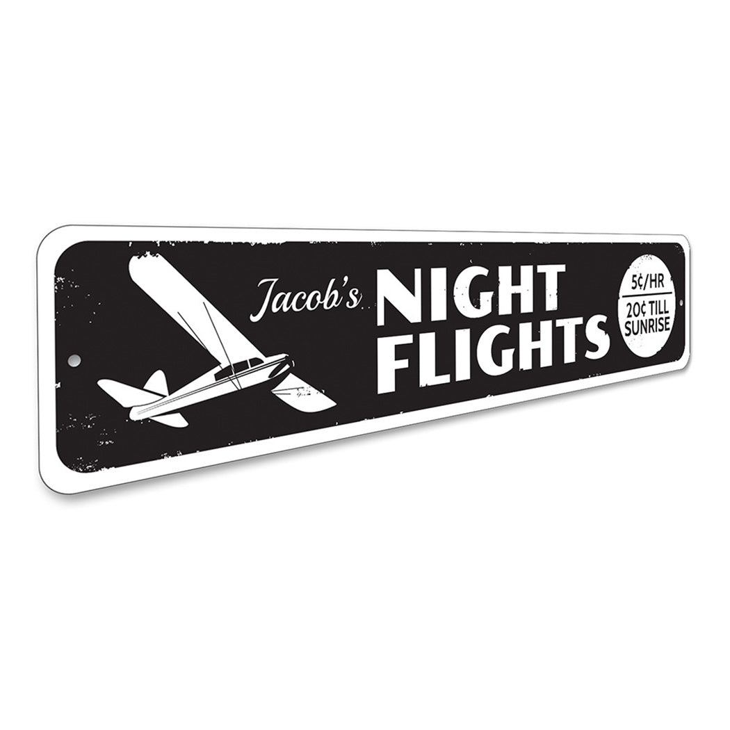 Night Flights Sign